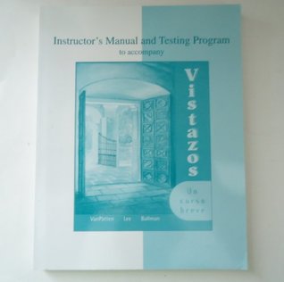 Read Instructor's Manual and Testing Program to accompany Vistazos: Un Curso Breve - Bill VanPatton file in ePub
