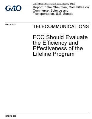 Read Telecommunications: FCC Should Evaluate the Efficiency and Effectiveness of the Lifeline Program - U.S. Government Accountability Office | PDF