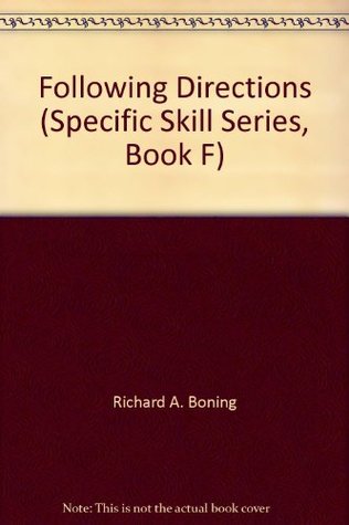 Download Following Directions (Specific Skill Series, Book F) - Richard A. Boning | ePub
