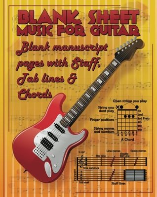 Read Online Blank Sheet Music for Guitar: Blank Manuscript Pages with Staff & Tab Lines and Chord Boxes 100 pages - We Love Music file in ePub