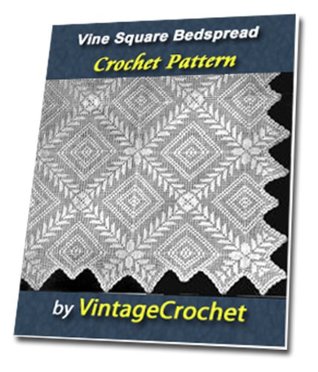 Read Online Vine Square Bedspread Vintage Crochet Pattern - VintageCrochet | ePub