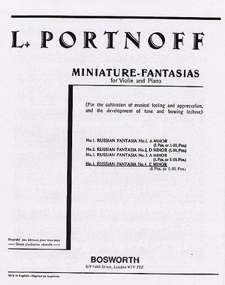 Download Portnoff: Russian Fantasia No.4 E Minor (Violin & Piano) - Leo Portnoff file in PDF