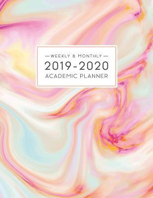 Full Download 2019-2020 Academic Planner: Weekly and Monthly Dated Academic Planner Organizer with Inspirational Quotes, Large (July 2019 - June 2020) - Colorful Pink Swirl Marble - Nifty Prints | ePub