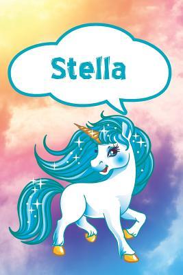 Full Download Stella: Personalized Unicorn Journal, Notebook Featuring 120 Lined Pages 6x9 -  file in ePub