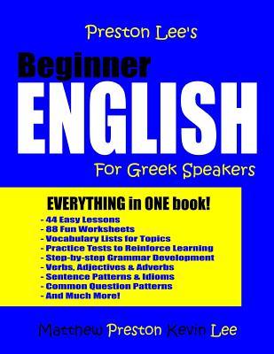 Full Download Preston Lee's Beginner English for Greek Speakers - Kevin Lee file in PDF
