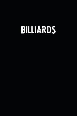 Full Download Billiards: Blank Lined Notebook Journal With Black Background - Nice Gift Idea -  | PDF