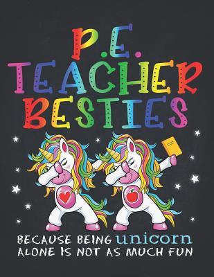Read Online Unicorn Teacher: P.E. Teacher Besties Teacher's Day Best Friend Composition Notebook College Students Wide Ruled Lined Paper Magical dabbing dance in class is best with BFF 8.5x11 - Autism | ePub