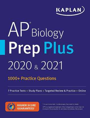 Read Online AP Biology Prep Plus 2020 2021: 3 Practice Tests   Study Plans   Review   Online - Kaplan Test Prep | ePub