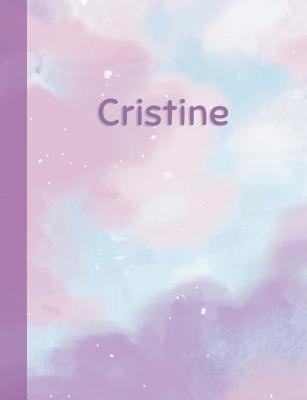 Full Download Cristine: Personalized Composition Notebook - College Ruled (Lined) Exercise Book for School Notes, Assignments, Homework, Essay Writing. Pink Blue Purple Cover Art - Cloud Marble with Name -  | ePub
