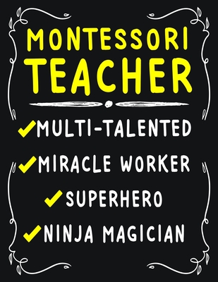 Download Montessori Teacher Multi-Talented Miracle Worker Superhero Ninja Magician: Montessori Teacher Weekly Monthly 2020 Planner Organizer, Calendar Schedule, Inspirational Quotes Includes Quotes & Holidays - Omi Planers Kech file in ePub