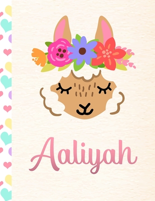 Read Online Aaliyah: Personalized Llama Journal For Girls - 8.5x11 110 Pages Notebook/Diary With Pink Name - Llama Journals file in ePub